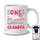 Personalized Custom Name One Ever Sweet Grandpa; Joyful 1st Birthday Donut Lover; Girls Family T-Shirt