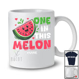 Personalized Custom Name One In This Melon; Adorable Summer Vacation Watermelon Fruits T-Shirt