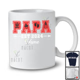 Personalized Custom Name Papa Est 2024, Amazing Halloween Pregnancy Announcement, Family T-Shirt