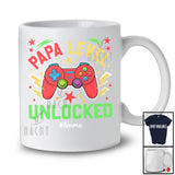 Personalized Custom Name Papa Level Unlocked; Joyful Father's Day Game Controller; Gamer T-Shirt
