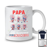 Personalized Custom Name Papa Of The Most Awesome Firecrackers; Lovely 4th Of July Fireworks T-Shirt