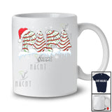 Personalized Custom Name Papa; Wonderful Christmas Santa Tree Cake Cosplay; Baking Family Group T-Shirt