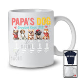 Personalized Custom Name Papa's Dog Growing Since Year, Lovely Father's Day Dog Lover T-Shirt