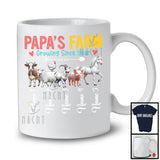 Personalized Custom Name Papa's Farm Growing Since Year, Lovely Father's Day Farm Animal T-Shirt