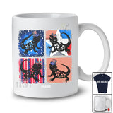 Personalized Custom Name Patriotic Floral Bearded Dragon; Amusing 4th Of July American Flag T-Shirt