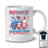 Personalized Custom Name Patriotic Penguin; Joyful 4th Of July Three Penguins Bird Lover T-Shirt