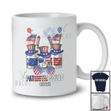 Personalized Custom Name Patriotic Squad; Amazing 4th Of July Three Whiskey Glasses; Drinking T-Shirt