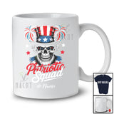 Personalized Custom Name Patriotic Squad; Awesome 4th Of July Skull American Flag Firecracker T-Shirt