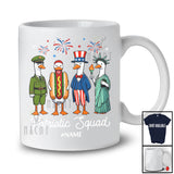 Personalized Custom Name Patriotic Squad; Humorous 4th Of July American Goose Liberty T-Shirt