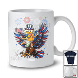 Personalized Custom Name Patriotic Squad; Joyful 4th Of July Beer Riding Eagle Drinking Drunker T-Shirt