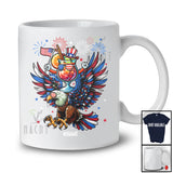 Personalized Custom Name Patriotic Squad; Joyful 4th Of July Cocktail Riding Eagle Drinking Drunker T-Shirt