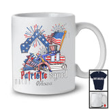 Personalized Custom Name Patriotic Squad, Proud 4th Of July Excavator Construction, Firecrackers T-Shirt