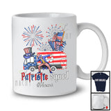 Personalized Custom Name Patriotic Squad, Proud 4th Of July Garbage Truck Construction, Firecrackers T-Shirt