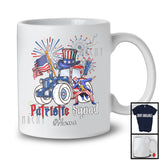 Personalized Custom Name Patriotic Squad, Proud 4th Of July Tractor Construction, Firecrackers T-Shirt