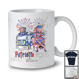 Personalized Custom Name Patriotic Squad, Proud 4th Of July Truck Construction, Firecrackers T-Shirt