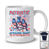 Personalized Custom Name Patriotic Starling; Joyful 4th Of July Three Starlings Bird Lover T-Shirt