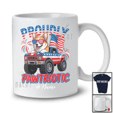 Personalized Custom Name Pawtriotic; Lovely 4th Of July Corgi On Monster Truck; Patriotic T-Shirt
