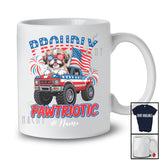 Personalized Custom Name Pawtriotic; Lovely 4th Of July Shih Tzu On Monster Truck; Patriotic T-Shirt