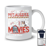 Personalized Custom Name Pet Aussies And Watch Horror Movies; Creepy Halloween Zombie T-Shirt