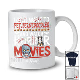 Personalized Custom Name Pet Bernedoodles And Watch Horror Movies; Creepy Halloween Zombie T-Shirt