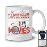 Personalized Custom Name Pet Border Collies And Watch Horror Movies; Creepy Halloween Zombie T-Shirt