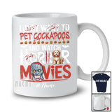 Personalized Custom Name Pet Cockapoos And Watch Horror Movies; Creepy Halloween Zombie T-Shirt