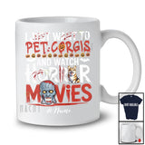 Personalized Custom Name Pet Corgis And Watch Horror Movies; Creepy Halloween Zombie T-Shirt