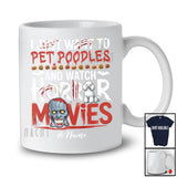 Personalized Custom Name Pet Poodles And Watch Horror Movies; Creepy Halloween Zombie T-Shirt