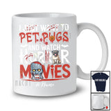 Personalized Custom Name Pet Pugs And Watch Horror Movies; Creepy Halloween Zombie T-Shirt