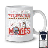 Personalized Custom Name Pet Shelties And Watch Horror Movies; Creepy Halloween Zombie T-Shirt