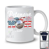 Personalized Custom Name Petanque Mom, Proud 4th Of July USA Flag Headband, Patriotic Family T-Shirt
