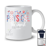 Personalized Custom Name Physical Therapist; Amazing 4th Of July US Flag Patriotic; Jobs Proud T-Shirt