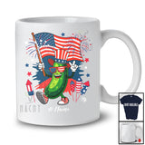 Personalized Custom Name Pickles Cucumber With US Flag; Joyful 4th Of July Patriotic Fireworks T-Shirt
