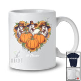 Personalized Custom Name Pilgrim Horse Pumpkin Sunflower Heart; Lovely Thanksgiving Farmer T-Shirt