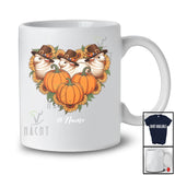 Personalized Custom Name Pilgrim Sheep Pumpkin Sunflower Heart; Lovely Thanksgiving Farmer T-Shirt