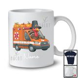 Personalized Custom Name Pilgrim Turkey Driving Ambulance, Amazing Thanksgiving Driver Team T-Shirt