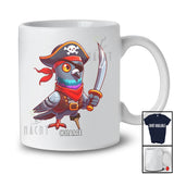 Personalized Custom Name Pirate Pigeon; Scary Halloween Pigeon Bird Lover; Family Group T-Shirt