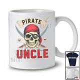 Personalized Custom Name Pirate Uncle; Awesome Father's Day Pirate Skull; Family Group T-Shirt