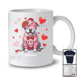 Personalized Custom Name Pit Bull Heart Sunglasses; Lovely Valentine Hearts; Family T-Shirt