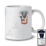 Personalized Custom Name Pit Bull in Pocket, Lovely 4th Of July American Flag, Patriotic T-Shirt