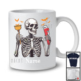 Personalized Custom Name Plumber Skeleton, Horror Halloween Costume Proud Careers Group T-Shirt