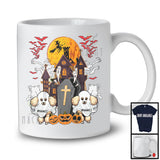 Personalized Custom Name Poodle Boo Ghost, Scary Halloween Pumpkins, Animal Lover T-Shirt