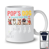 Personalized Custom Name Pops's Dog Growing Since Year, Lovely Father's Day Dog Lover T-Shirt