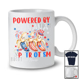 Personalized Custom Name Powered by Banana And Patriotism; Lovely 4th Of July Patriotic T-Shirt