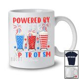 Personalized Custom Name Powered by Beer And Patriotism; Lovely 4th Of July Patriotic T-Shirt
