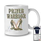 Personalized Custom Name Prayer Warrior; Proud Veteran High Heels Soldier Army; Family Group T-Shirt