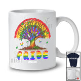 Personalized Custom Name Pride; Awesome LGBTQ Pride Colorful Rainbow Tree; Gay LGBT Month T-Shirt