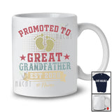 Personalized Custom Name Promoted To Great Grandfather Est 2025; Lovely Father's Day Pregnancy T-Shirt