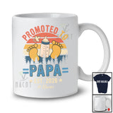 Personalized Custom Name Promoted To Papa 2026; Lovely Father's Day Vintage Retro; Pregnancy T-Shirt