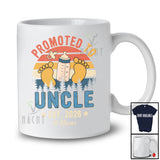 Personalized Custom Name Promoted To Uncle 2026; Lovely Father's Day Vintage Retro; Pregnancy T-Shirt